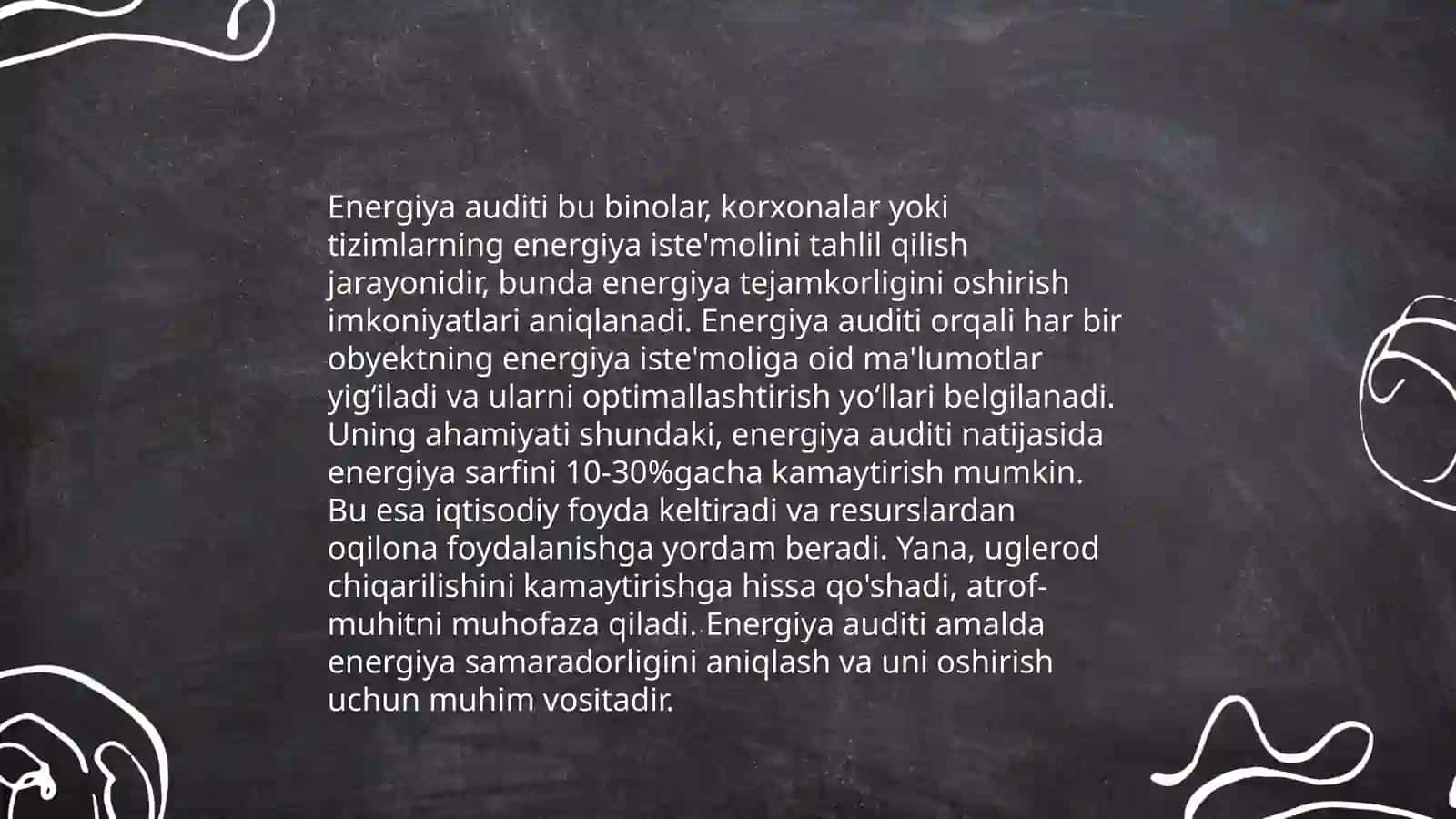 Sanoat tarmoqlarida energiyani tejash 4
