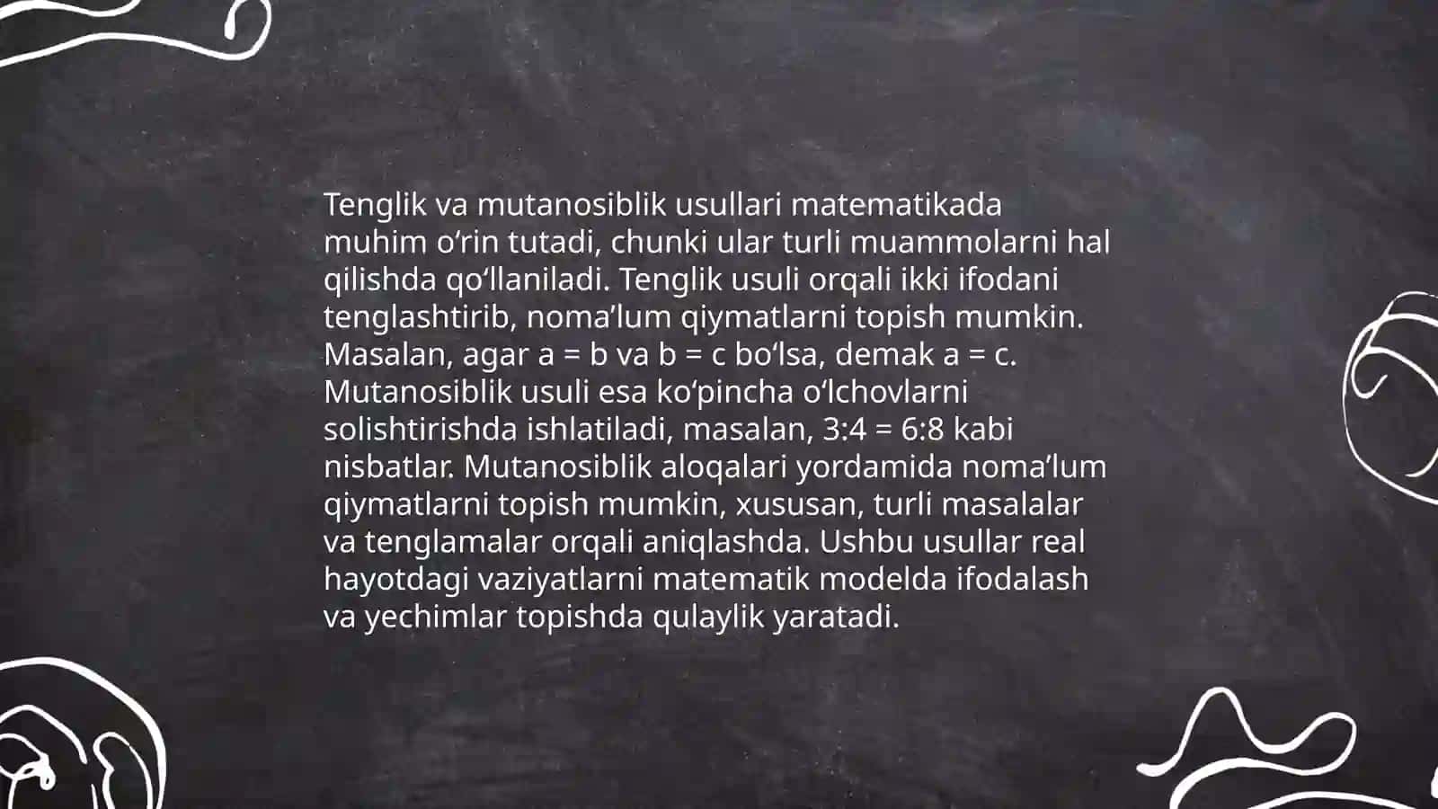 Geometrik masalalar yechish metodlari haqida 4
