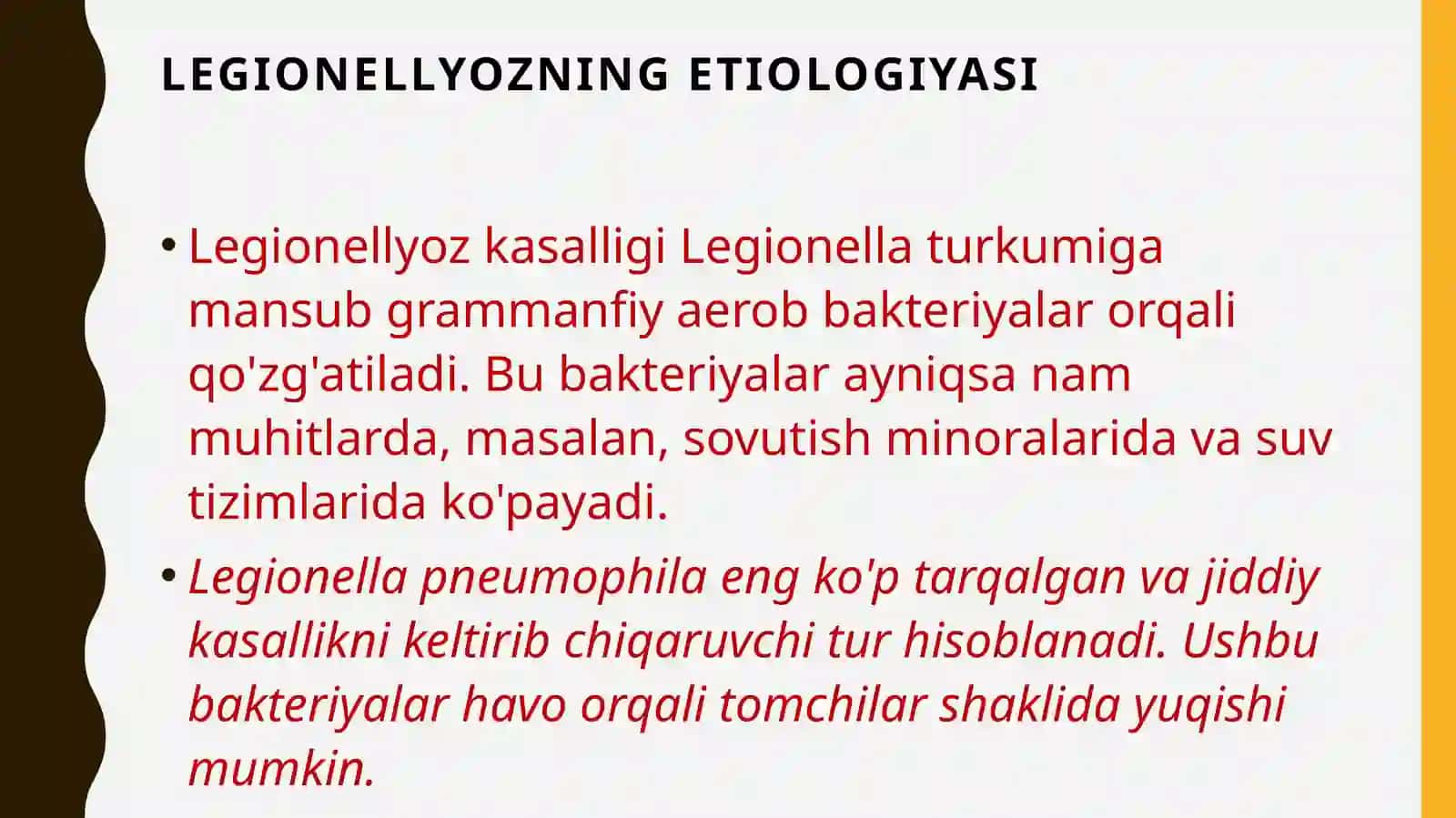 Legionellyoz, Ornitoz, Gelmintoz, Listerioz: Etiologiyasi, Patogenezi, Klinikasi, Diagnostikasi va Davolash Usullari 4