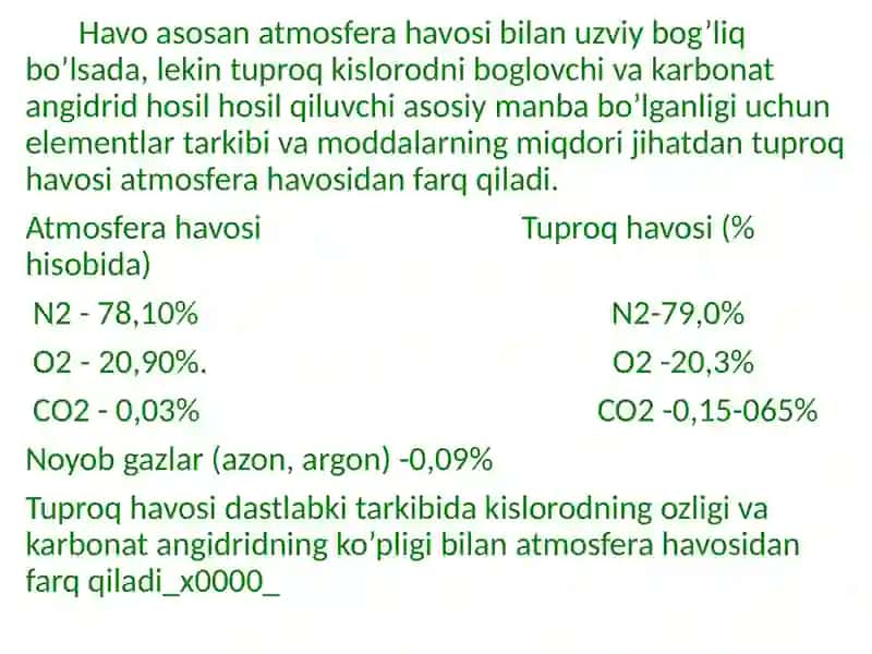 Tuproq aeratsiyasi 4