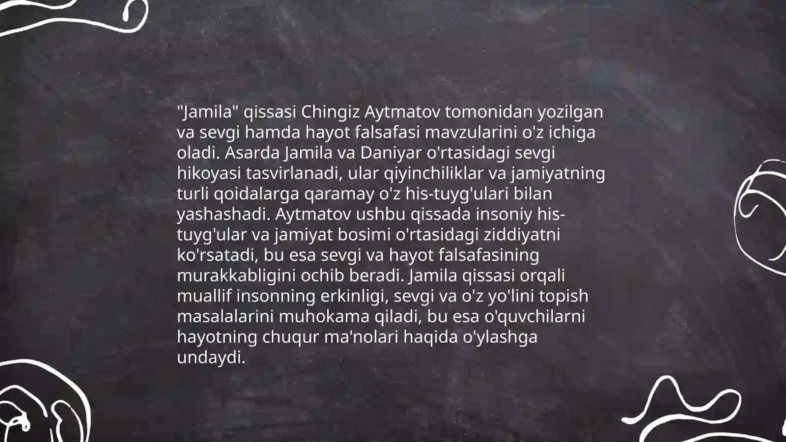 Chingiz Aytmatov asarlari tahlili 4