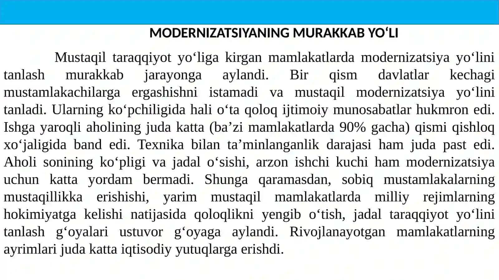 10 –Sinf  Jaxon tarix   taqdimoti 4