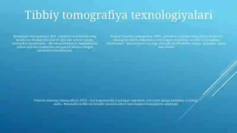 Tibbiy Tomografiya Apparatlarini Ishlash Prinsipi 4