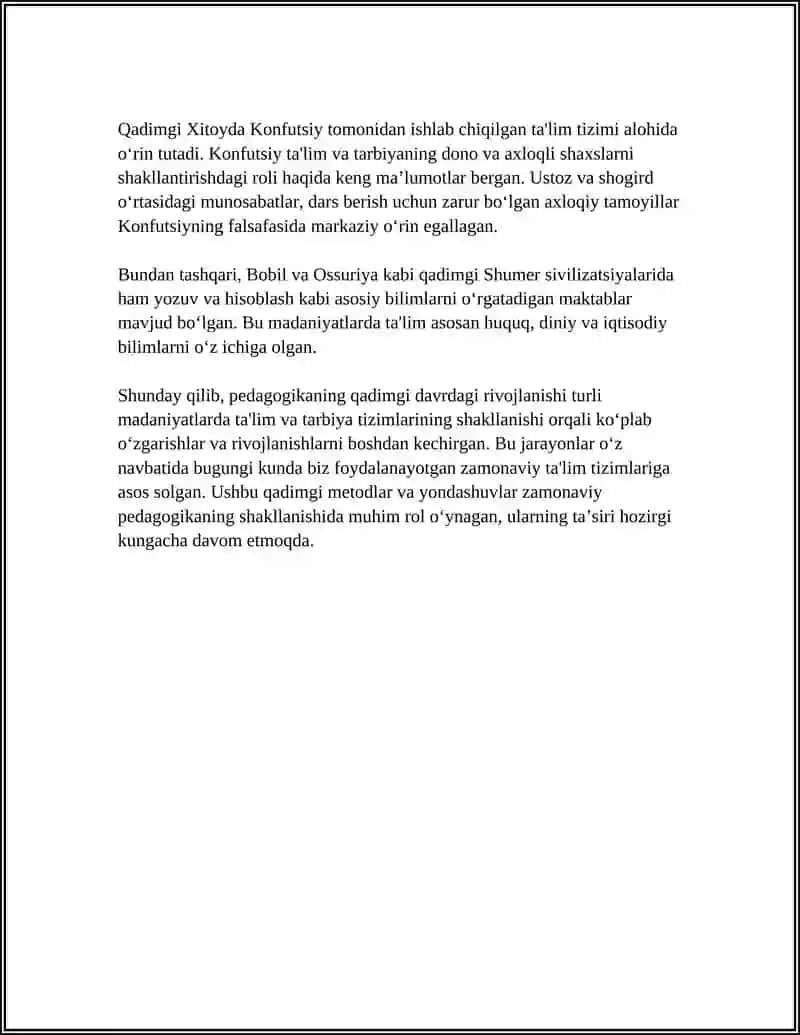 PEDAGOGIKANING RIVOJLANISH BOSQICHLARI 4