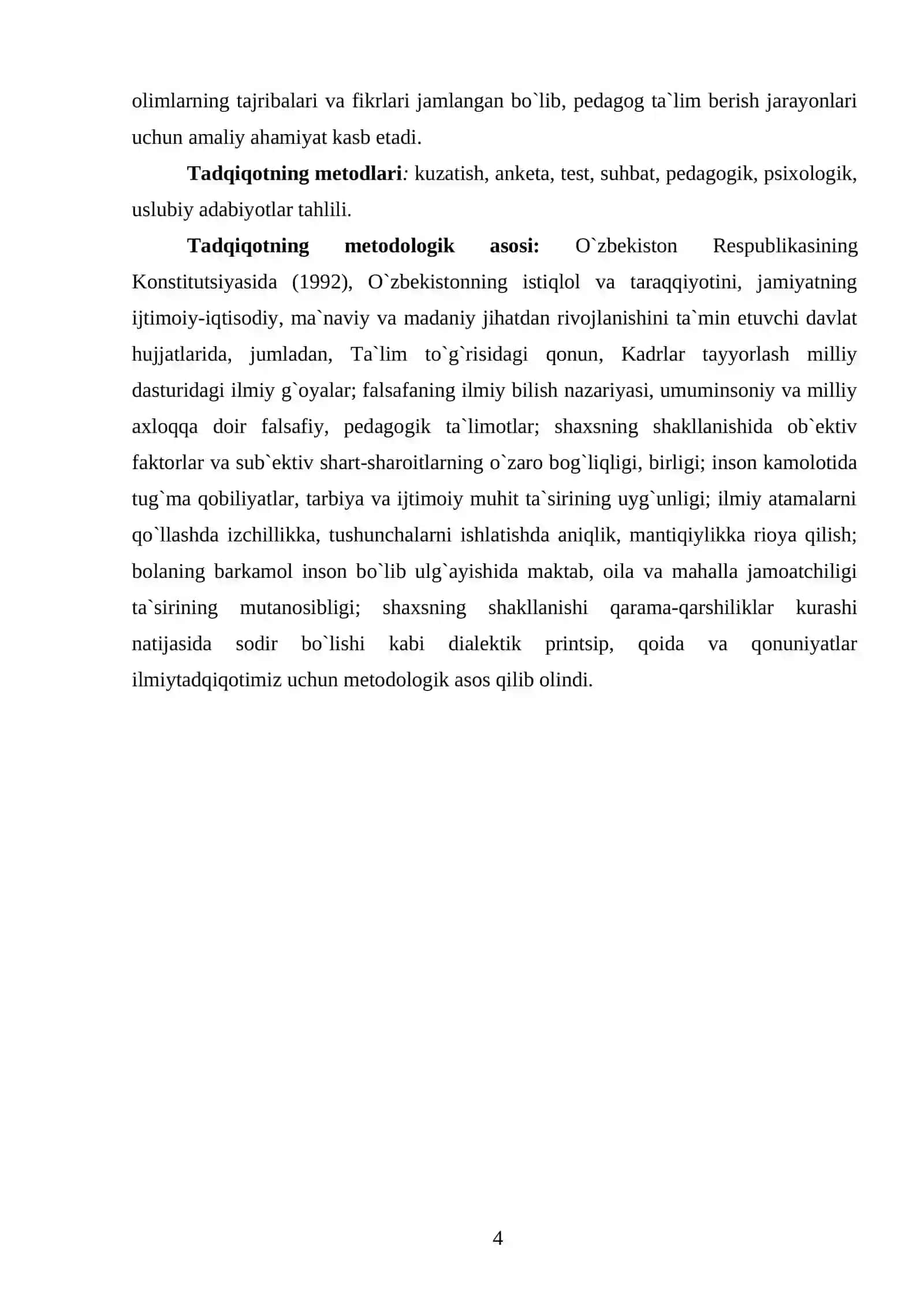 PEDAGOGIK FANLARNI O'QITISHDA INTERFAOL METODLARDAN FOYDALANISH 4