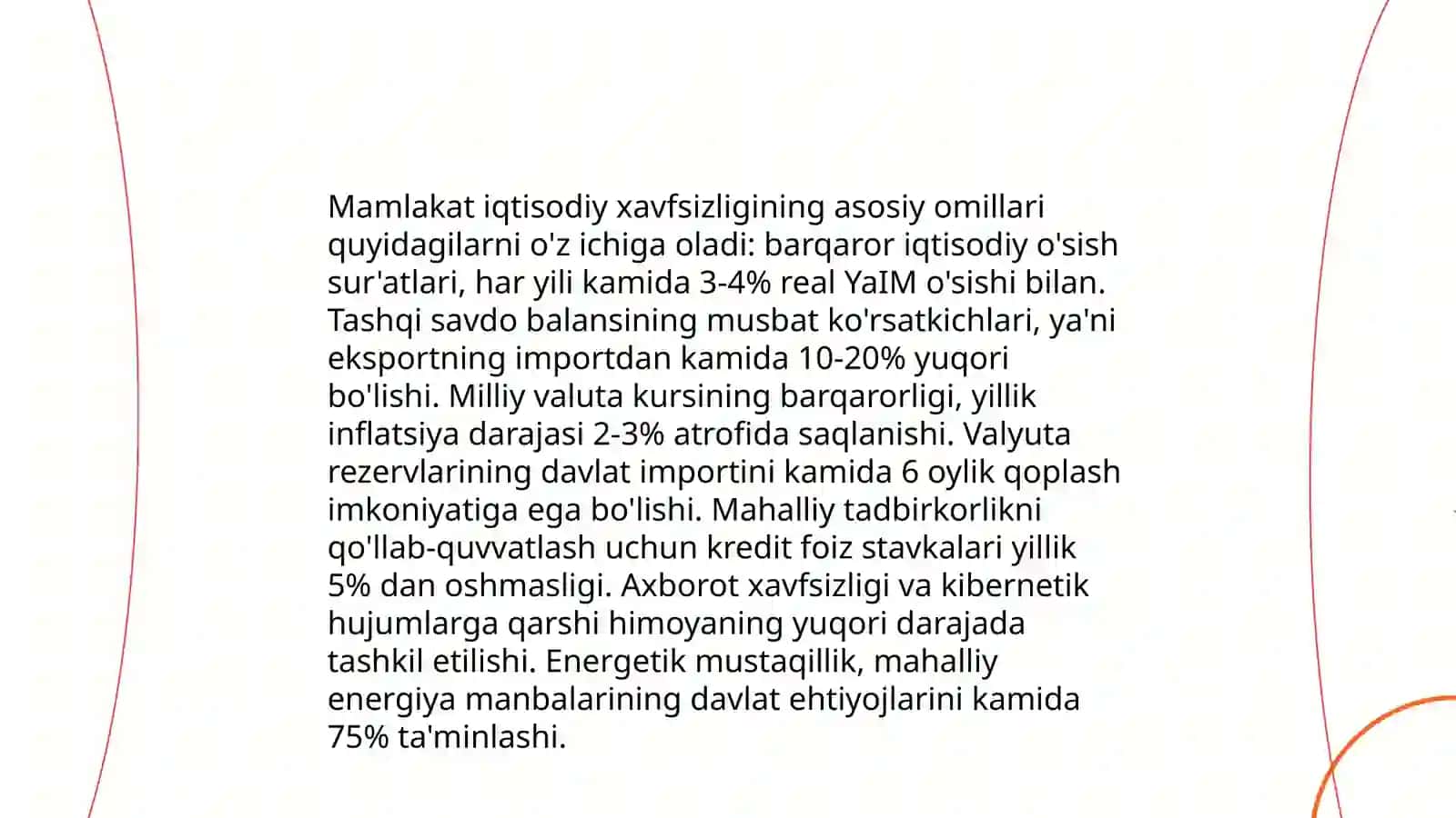 Investitsion siyosatning mamlakat iqtisodiy xavfsizligini ta’minlashdagi roli 4