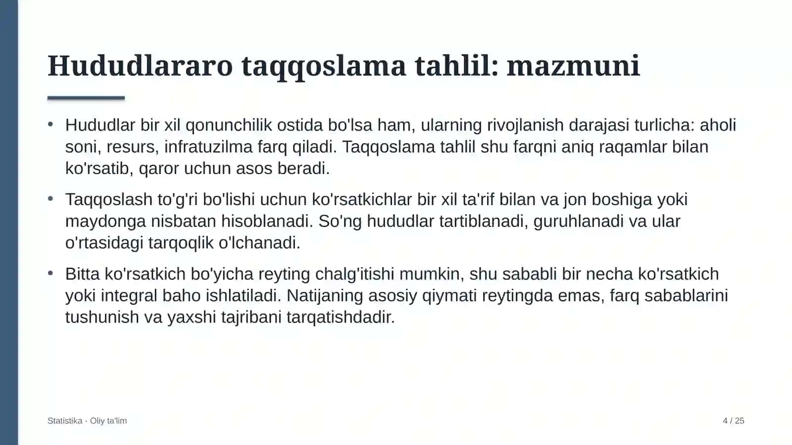 Bolalar sog'lomlashtirish oromgohlarida hududlararo taqqoslama tahlil 4