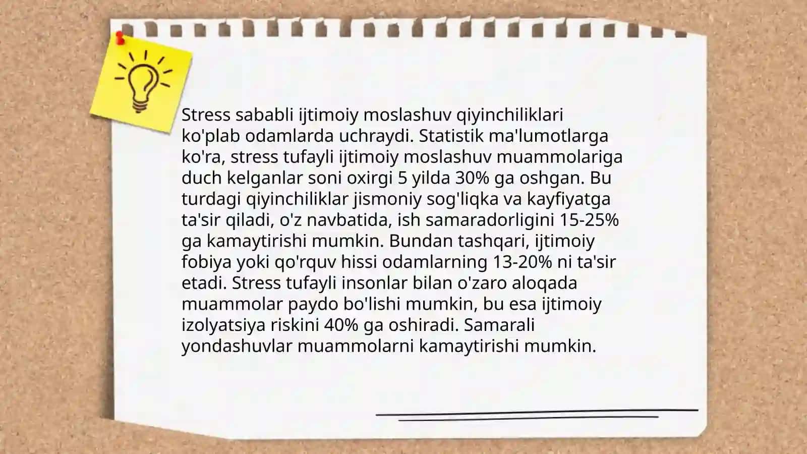 Ijtimoiy moslashuv. Stress muammolari 4