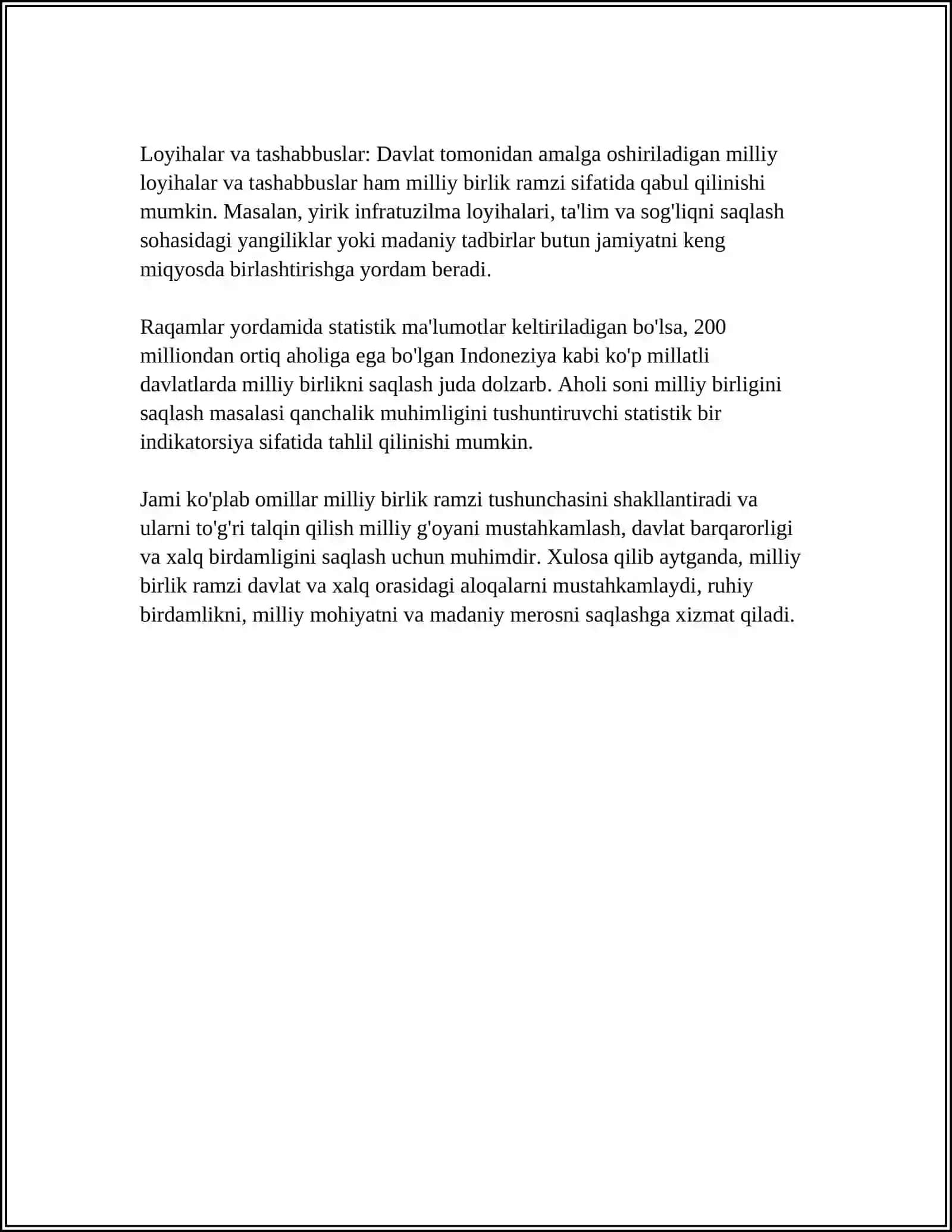 MILLATNI BIRLASHTIRUVCHI BAYROG' 4