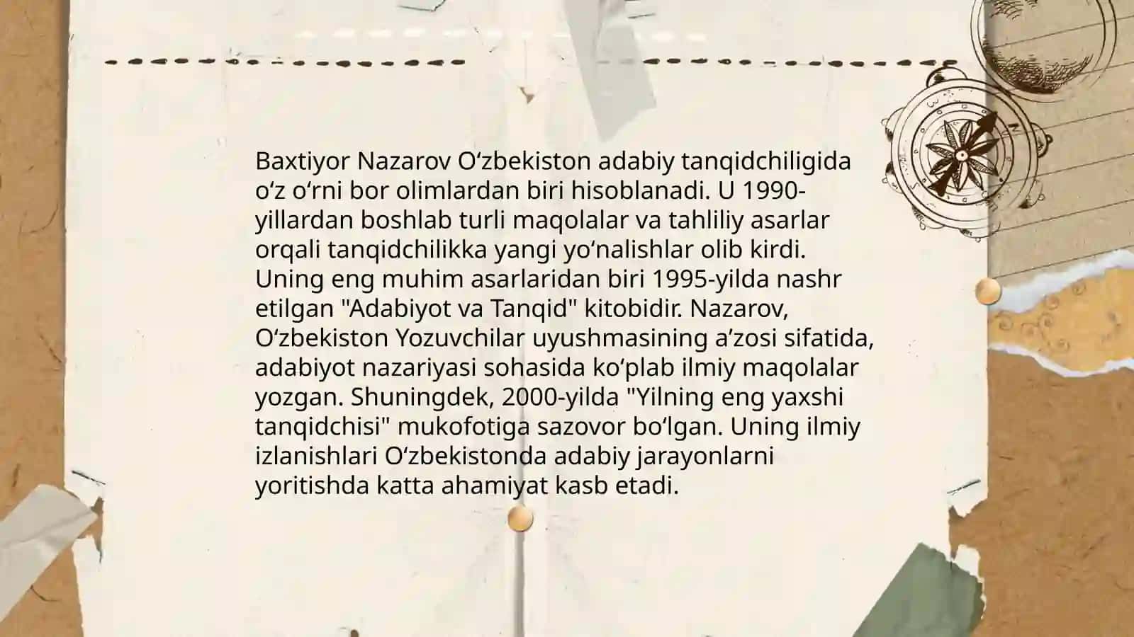 O'zbek nasrining mohir tanqidchilari 4