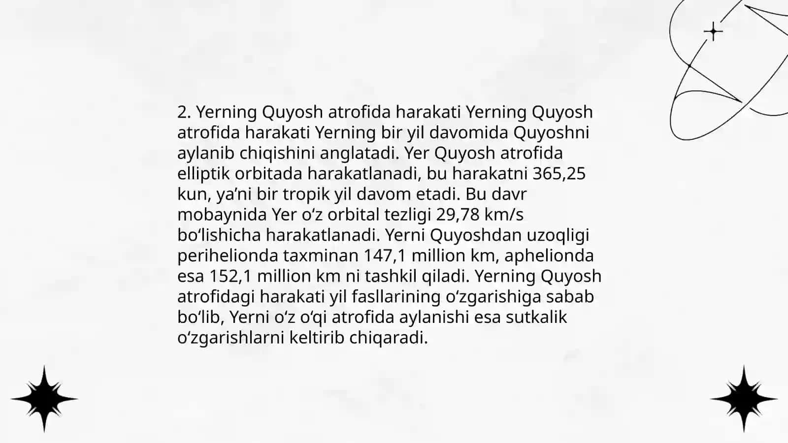 Yerning shakli va harakatlari 4