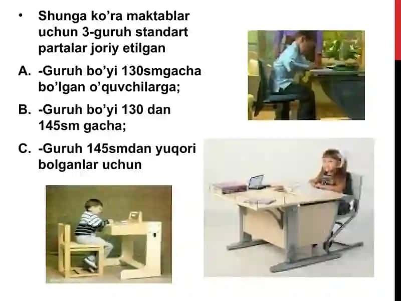 Maktab jixozlariga gigiyenik baho berish 4