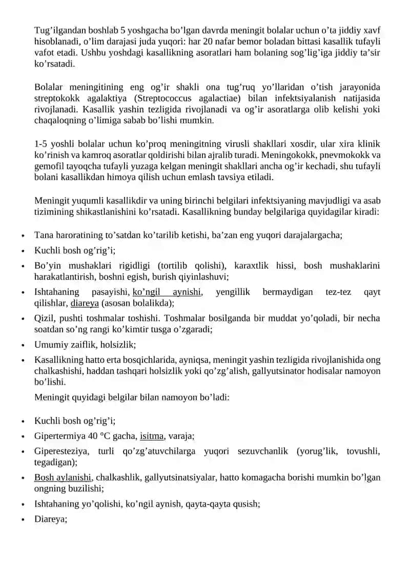 Meningit kassaligining kelib chiqishi sababli va asorati 4