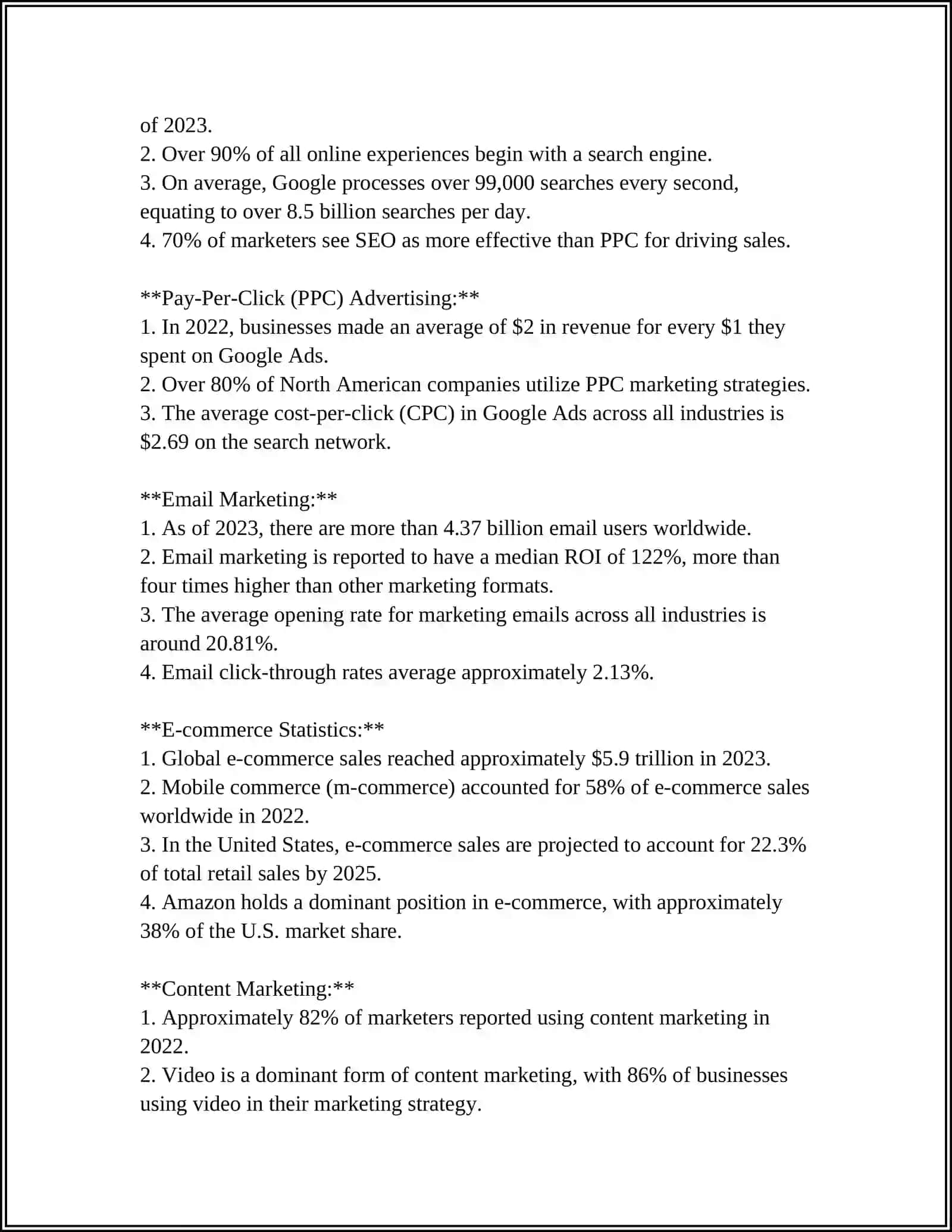 Digital Marketing: An Overview by the Numbers 4