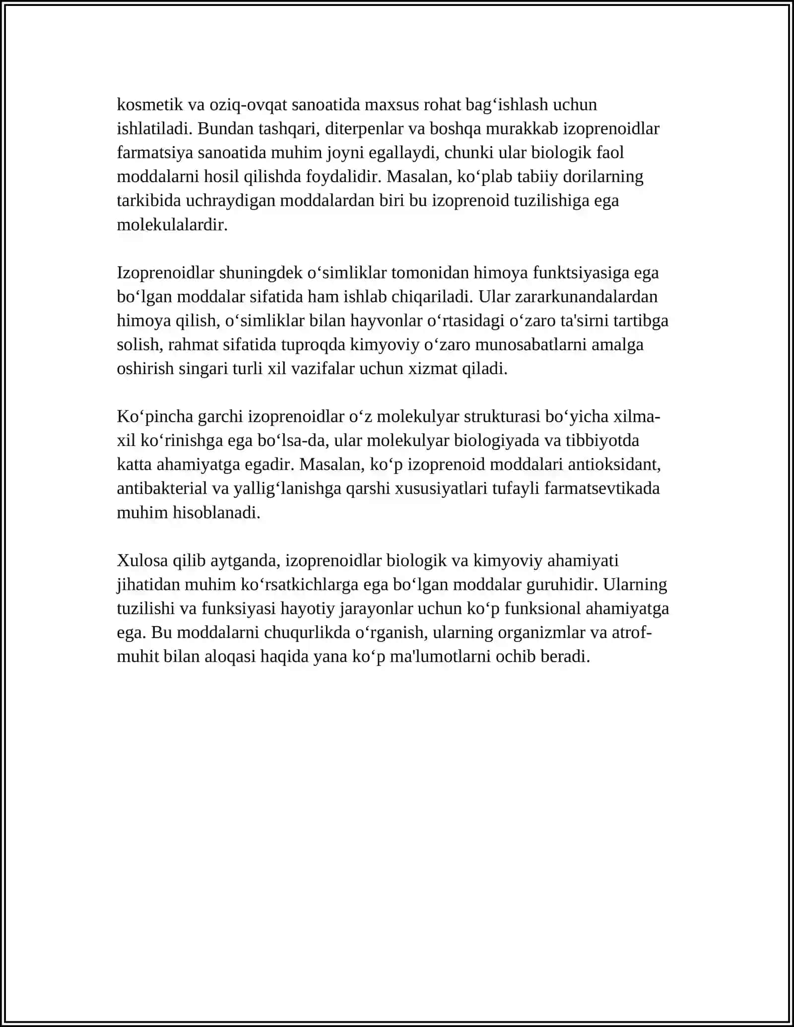 Izoprenoidlar Referat 4