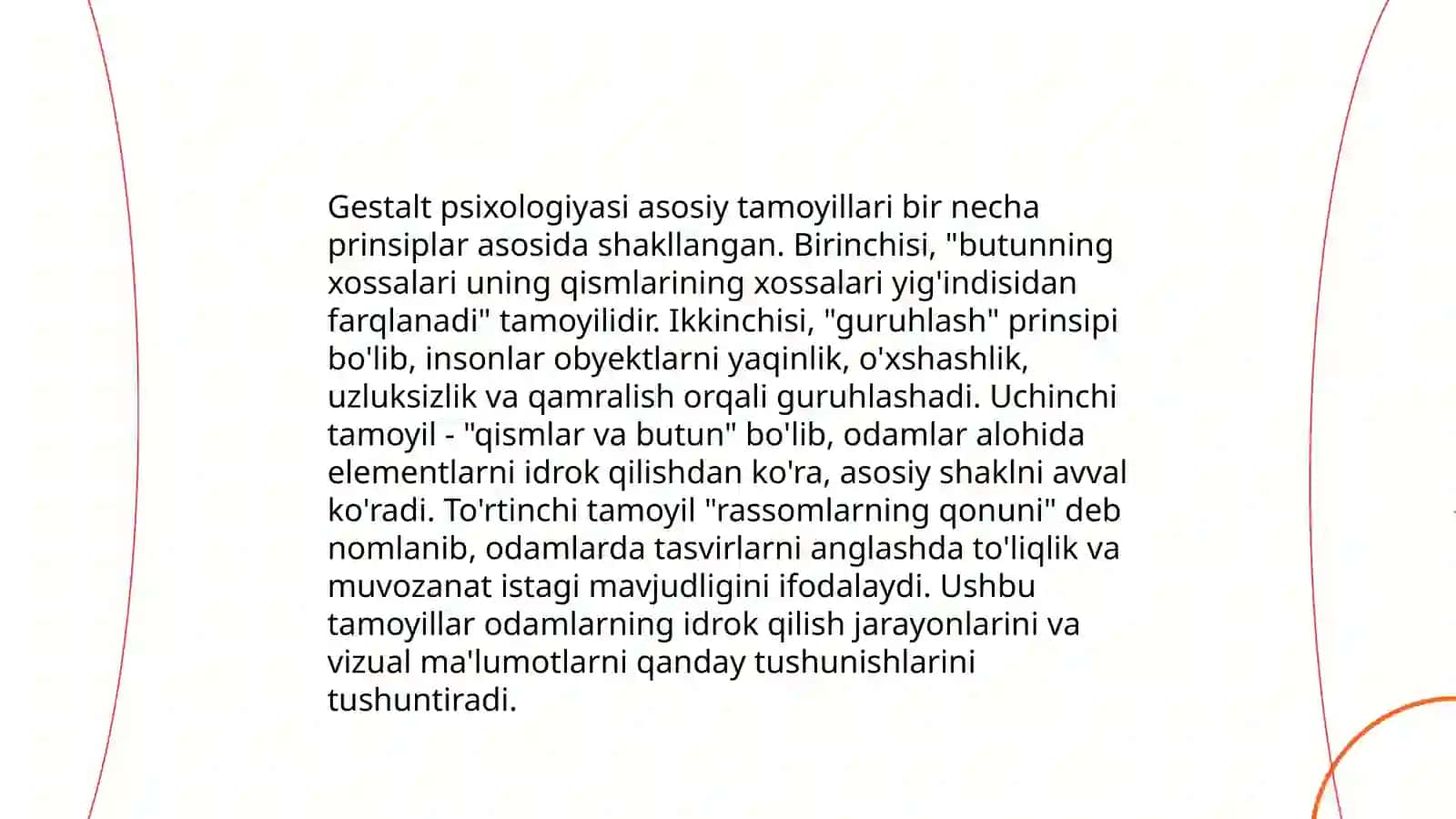 Gestalt psixologiyasining mazmun mohiyati 4