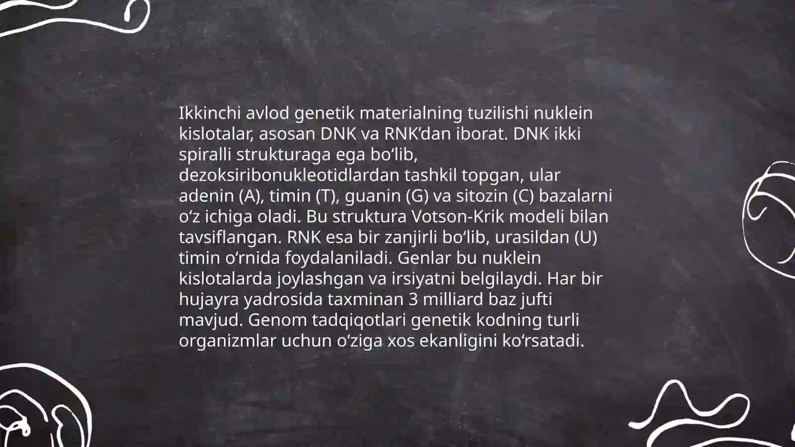 Genetika fanining vazifalari va usullari 4