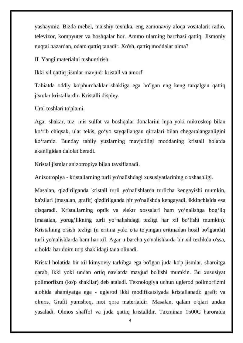 Kristal va amorf jismlarning mexanik xossalari 4