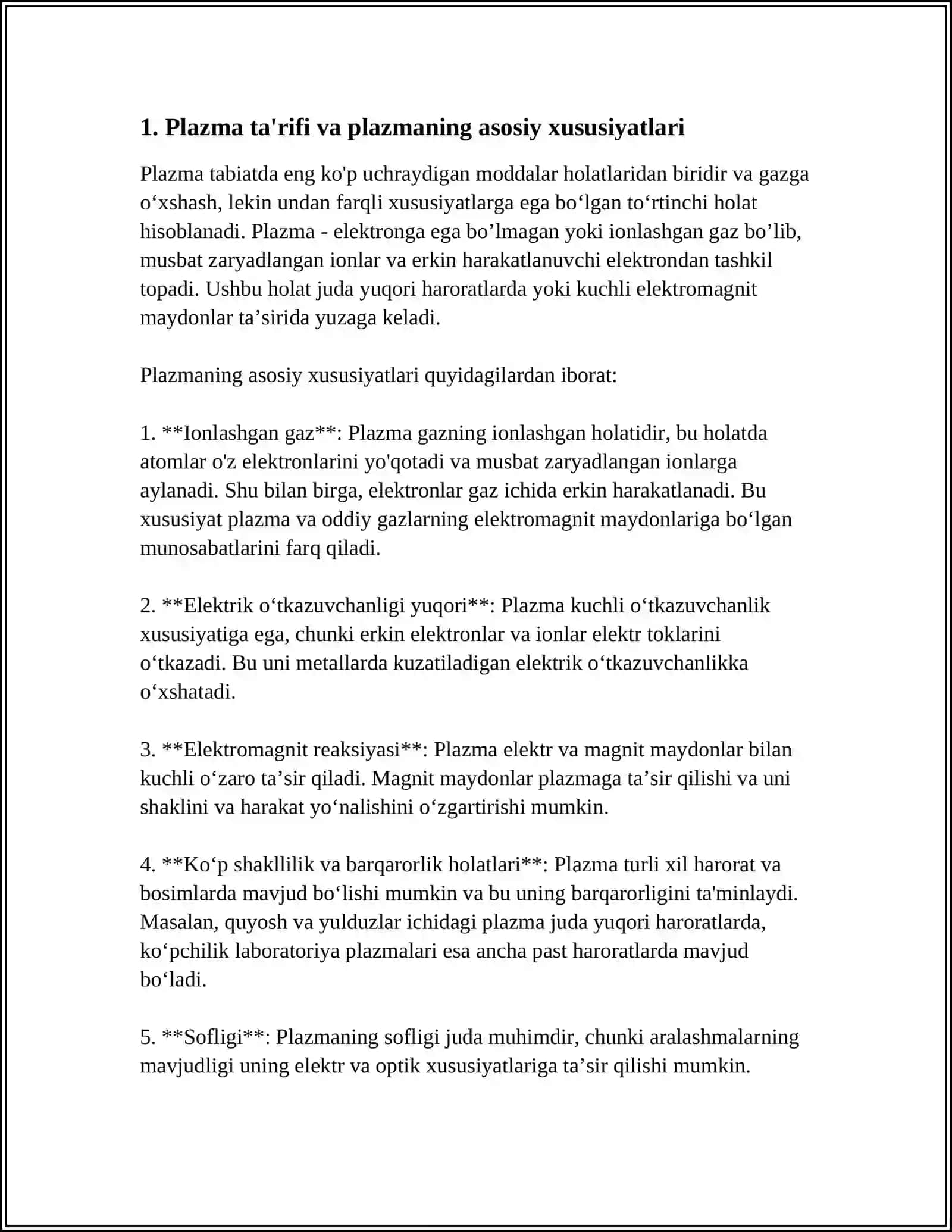 PLAZMA HAQIDA 4
