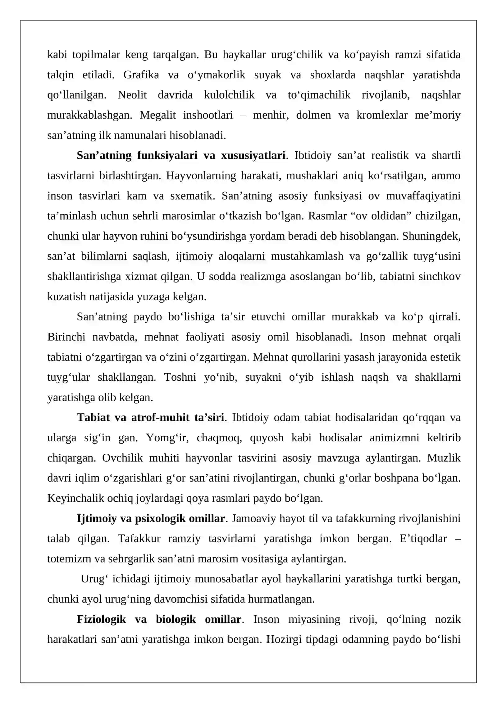 Ibtidoiy davr san’atiga oid manbalar 4