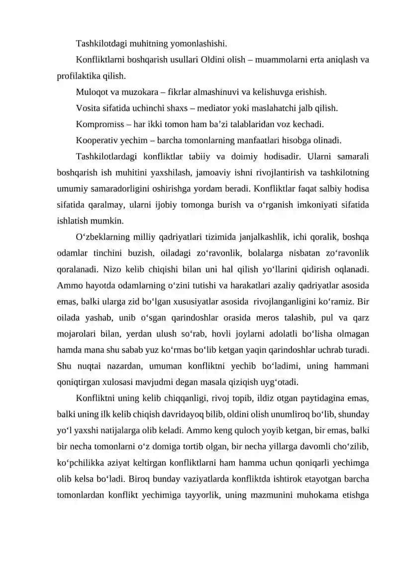 TASHKILOTLARDAGI KONFLIKTLAR 4