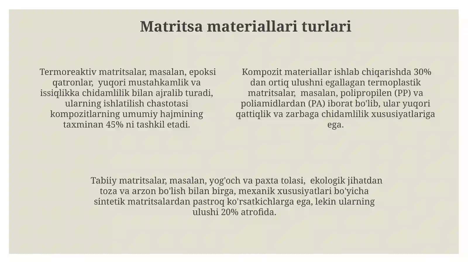 Aramid tolalari (Kevlar kabi) 4