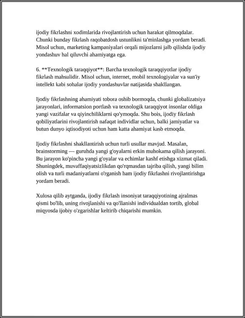 KREATIV FIKRLASH 4
