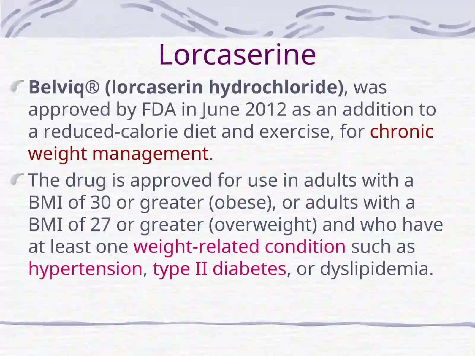 Drugs used in Obesity 4
