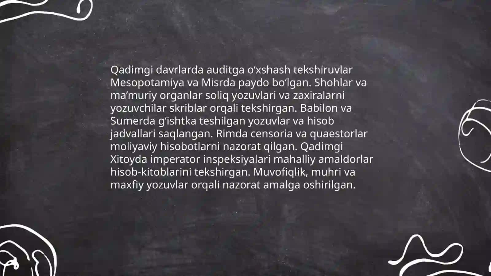 Auditning paydo bo’lishi va rivojlanishi 4