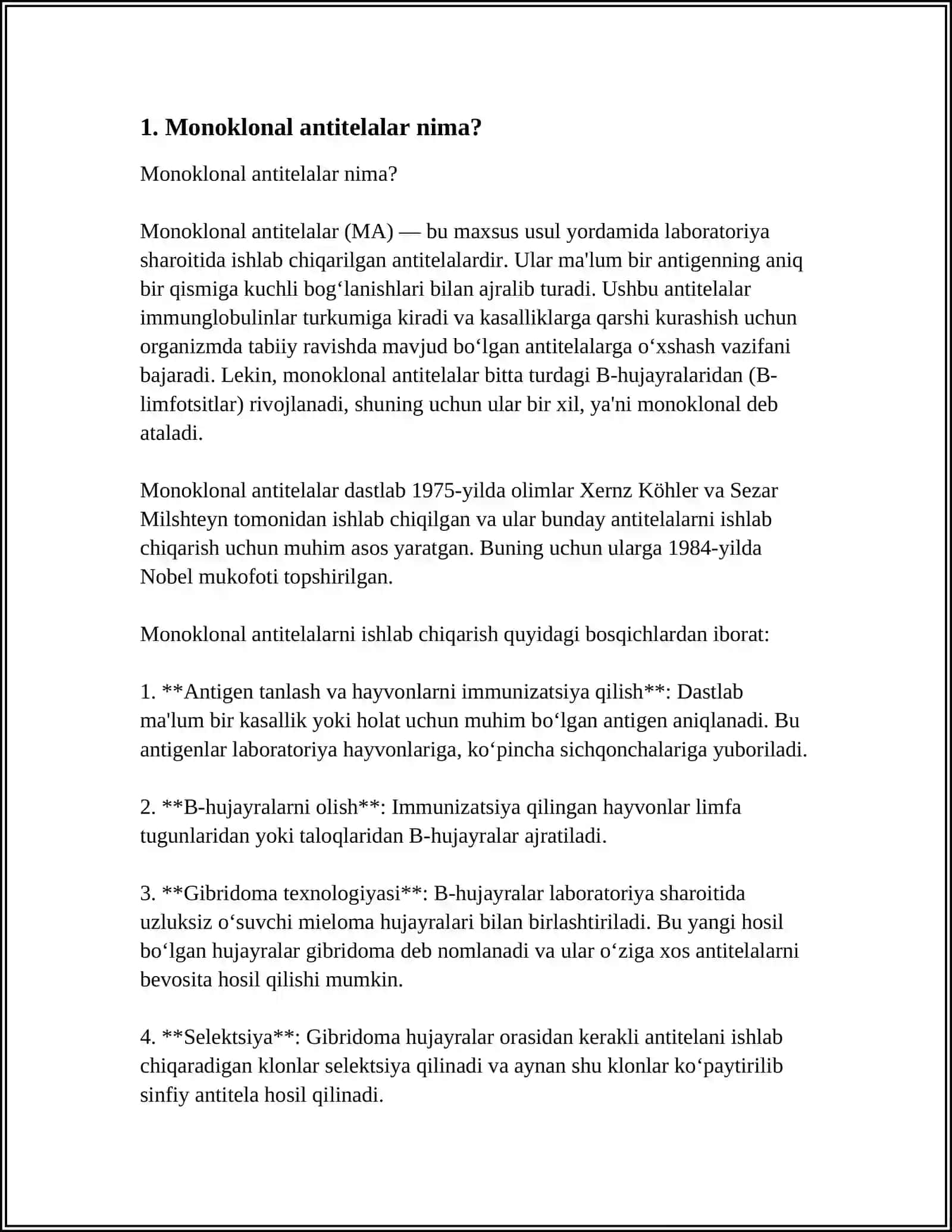 MONOKLONAL ANTITELALAR 4
