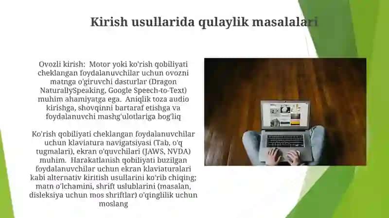 Ovozli Kirish Usullari 4