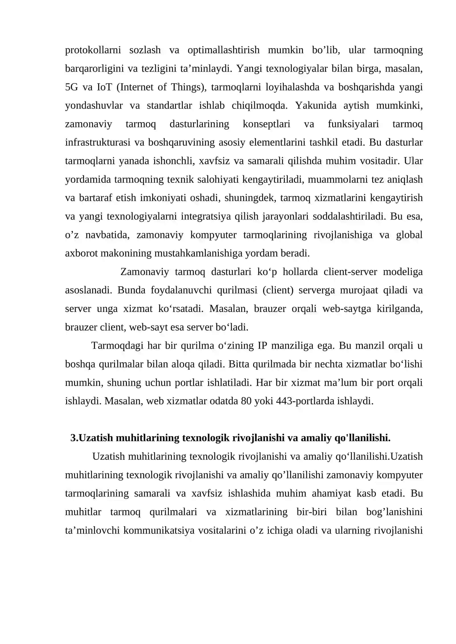 Zamonaviy tarmoqni loyihalash dasturlari, uzatish muhitlari 4