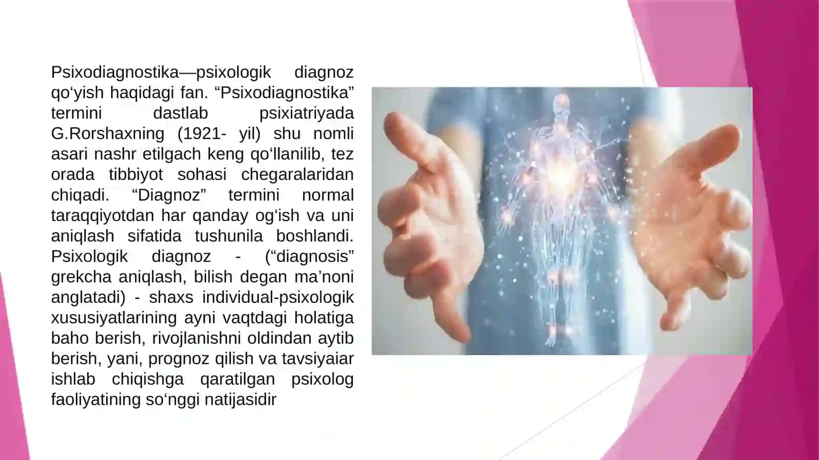 Psixolog faoliyatining ko’rinishi va sohalari 4