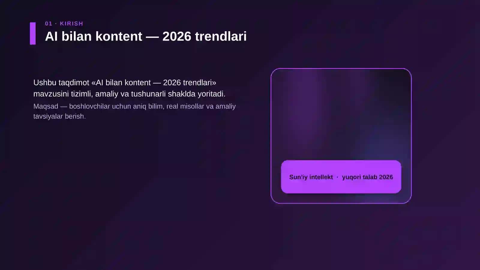 AI bilan kontent — 2026 trendlari 4