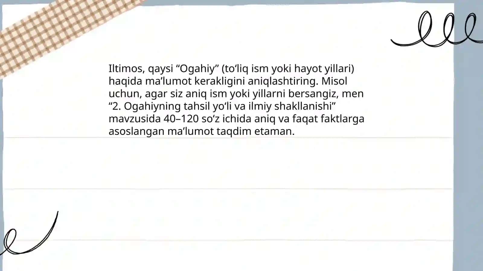 Ogahiy hayoti va ijodi 4