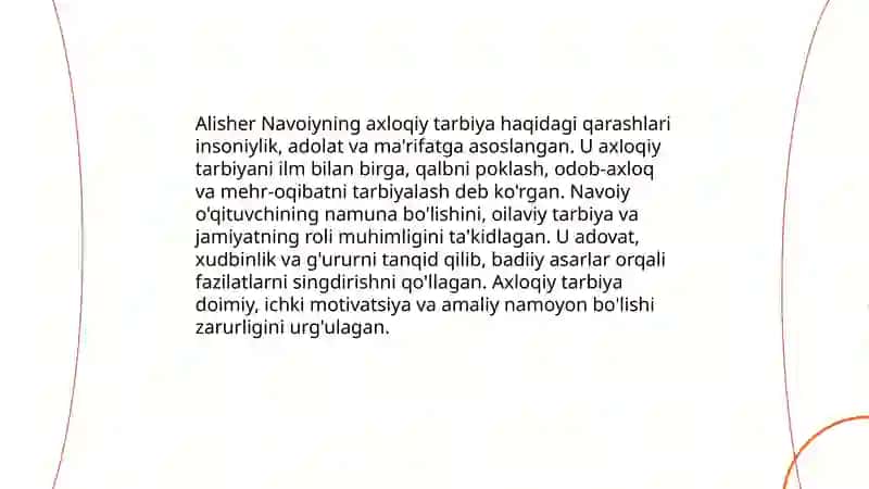 Alisher Navoiyning pedagogik qarashlari 4