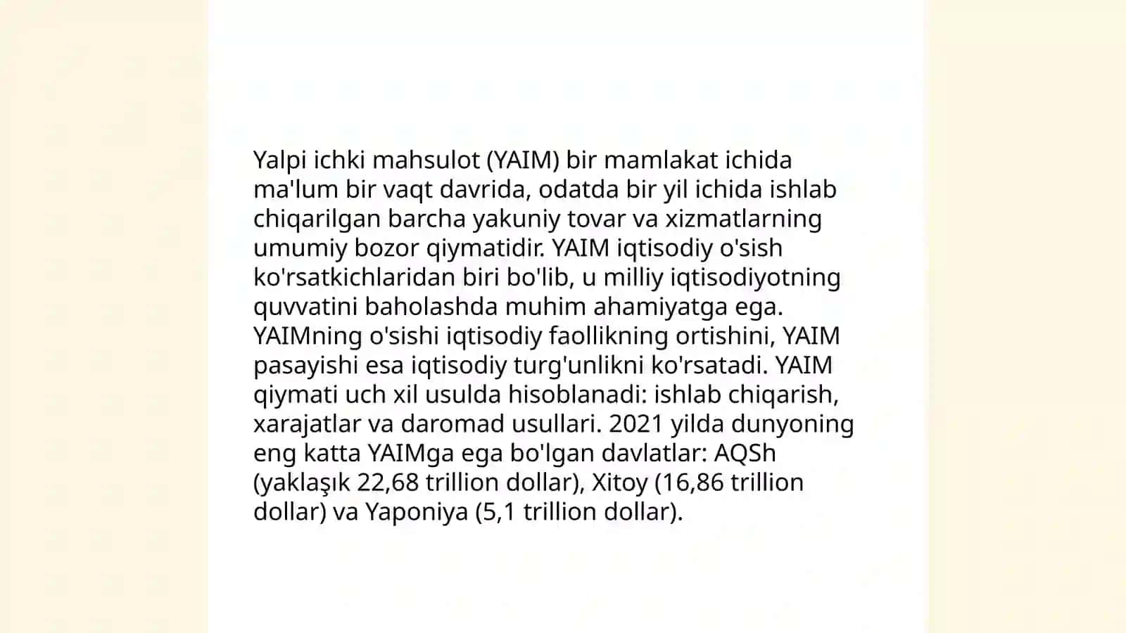 Milliy hisoblar tizimi va yalpi ichki mahsulotni hisoblash 4