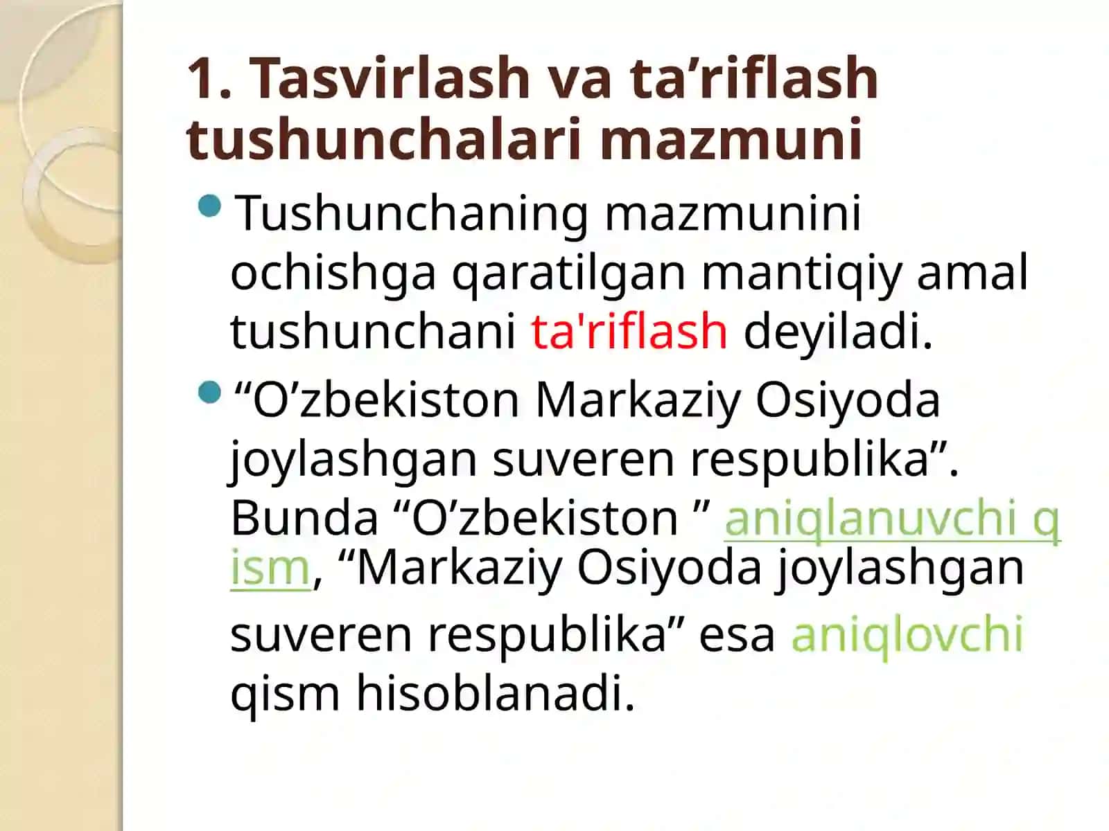Tasvirlash. Kreativ shaxs tavsifi 4