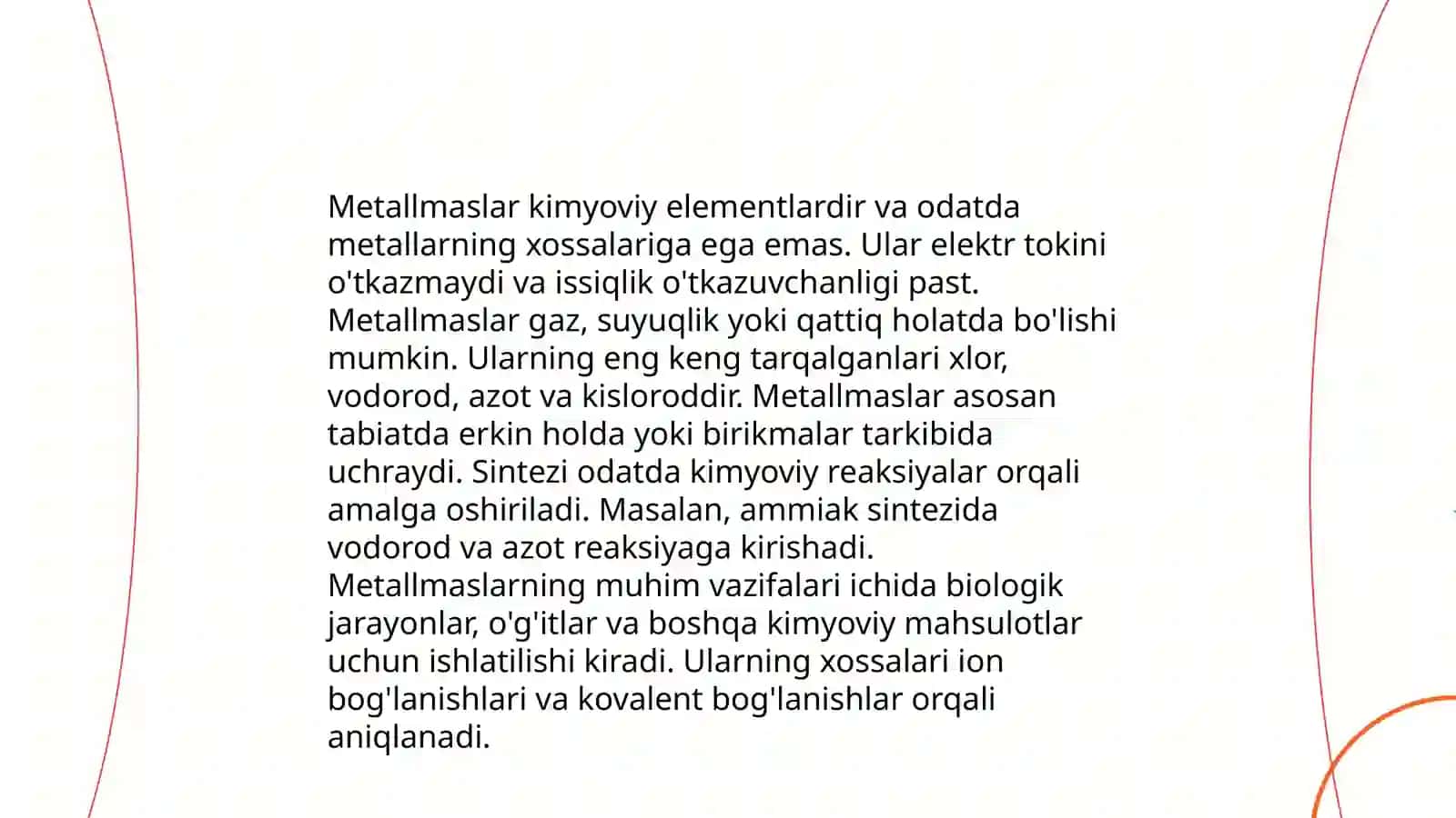 Oksidlanish qaytarilish muhitida metallmaslar sintezi 4