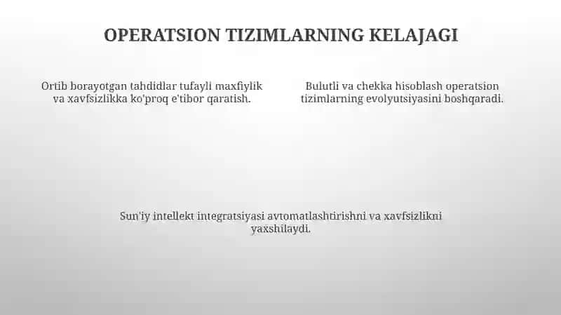 Kompyuterlarni ishga tushiruvchi sistemaviy dasturlar 4