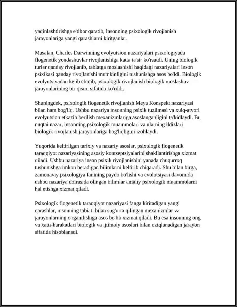 Psixologik flogenetik taraqqiyot 4