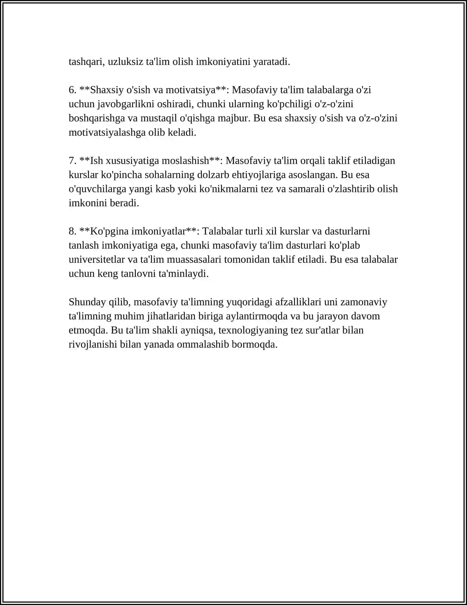 MASOFAVIY TA'LIM TEXNOLOGIYALARI 4