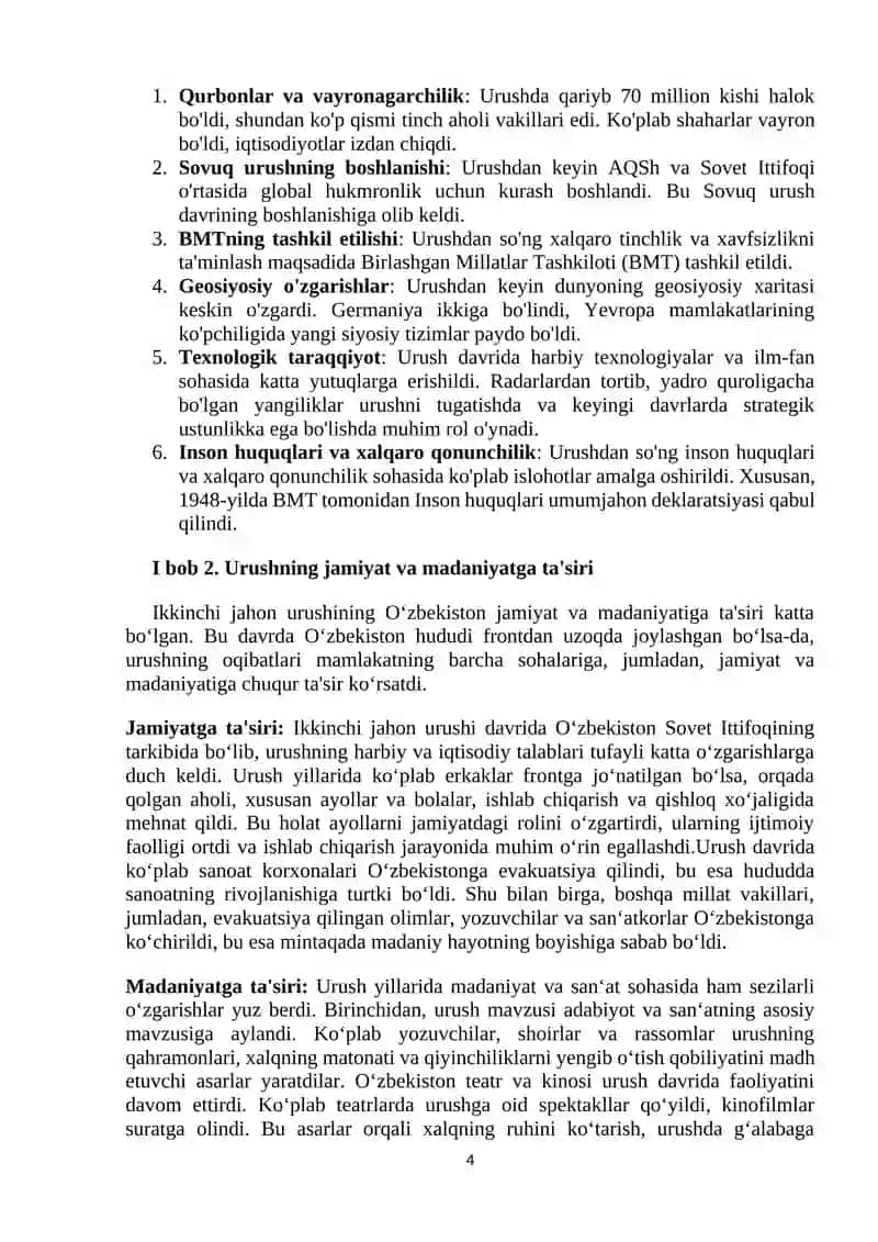 Ikkinchi jahon urishi va o'zbek adabiyoti 4