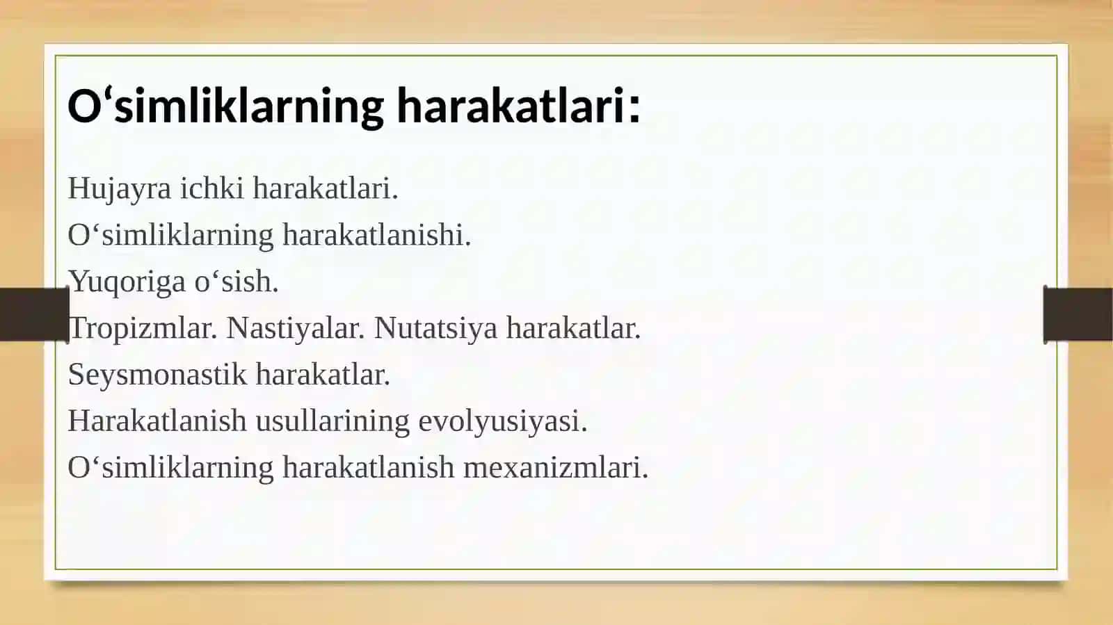 O'simliklarning o'sish harakatlari va mexanizmlari 4