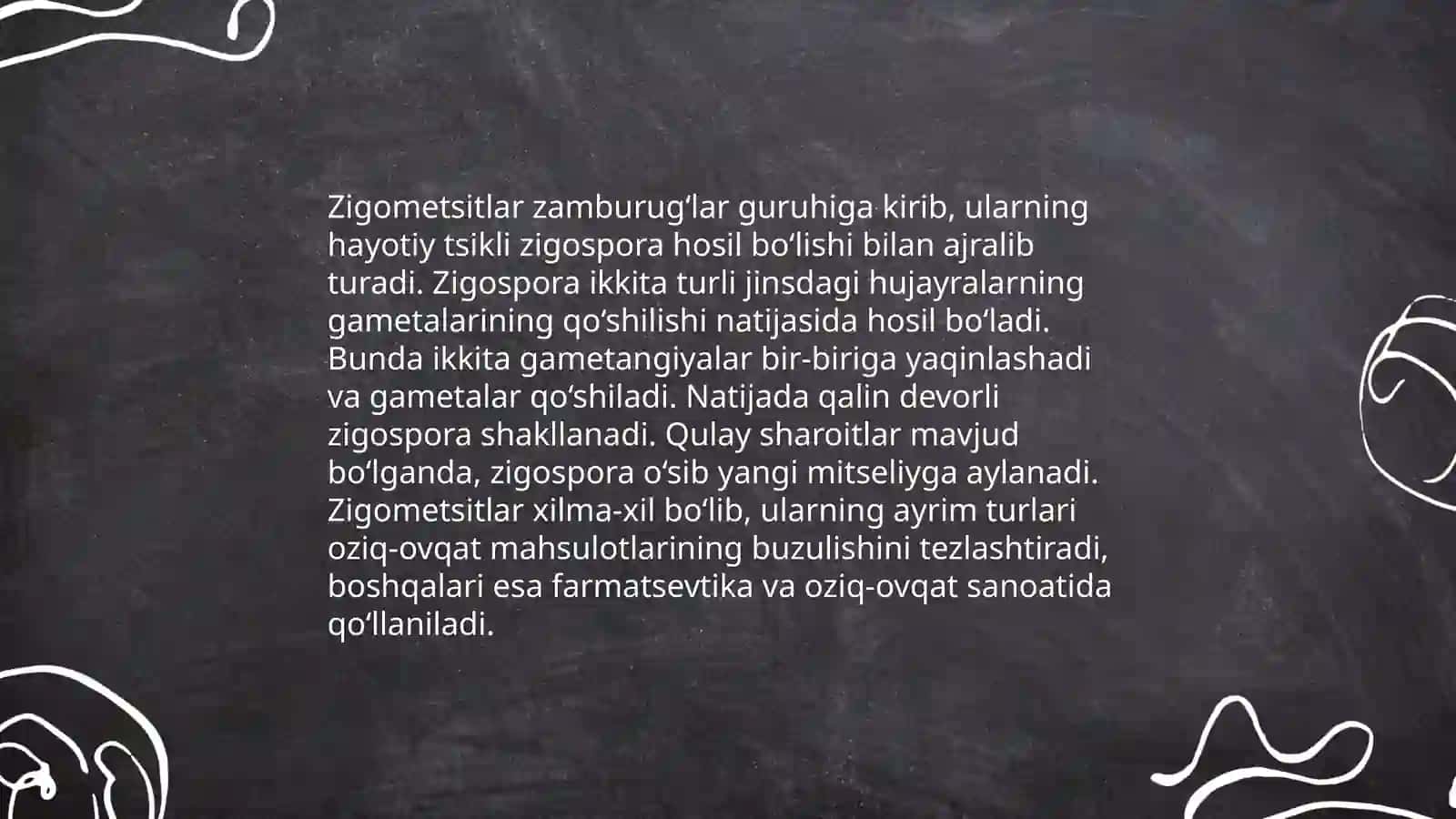 Zigometsitlarni umumiy tasnifi 4