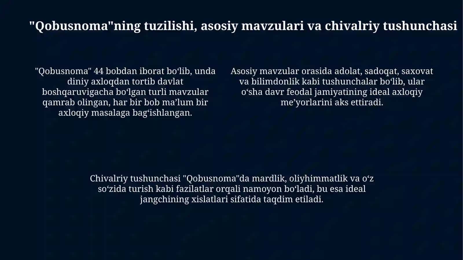 "Qobusnoma" asari va juvonmardliktarbiyasi 4
