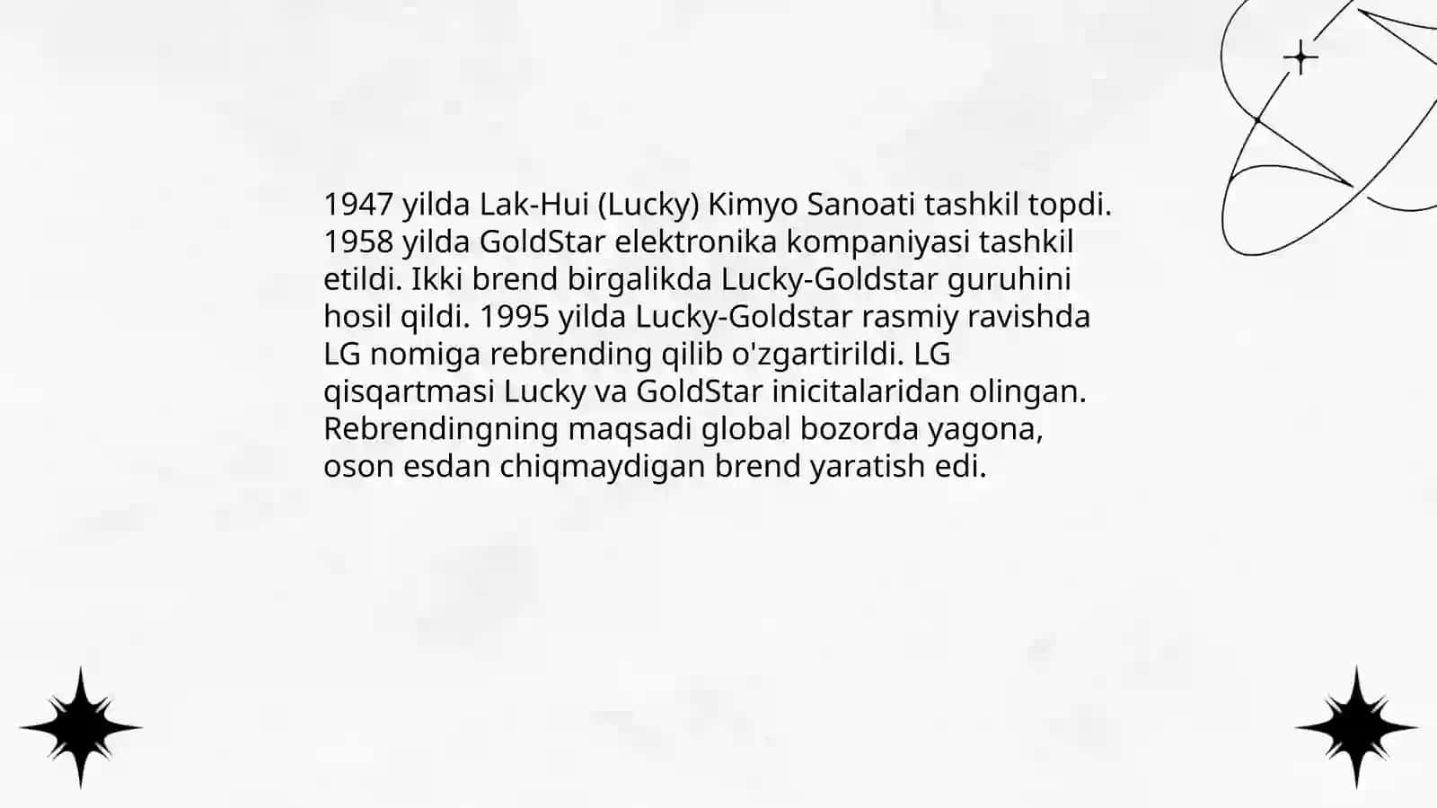 "LG brendining tarixi va hozirgi körsatkichlari" 4
