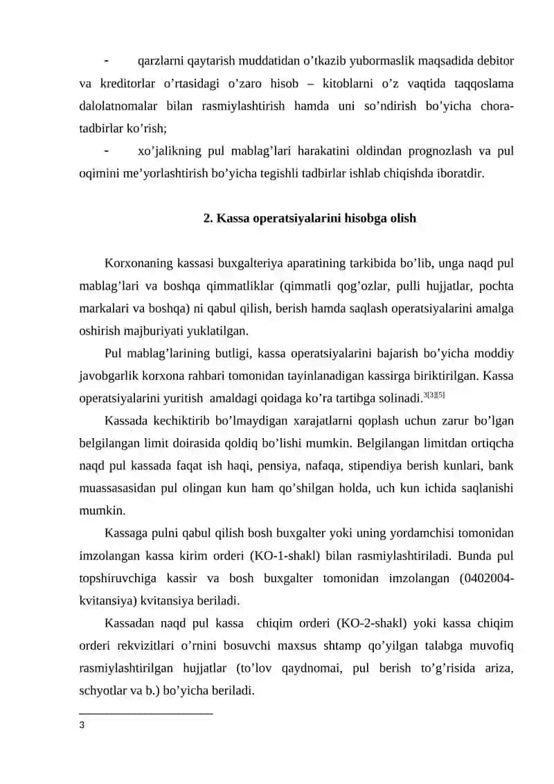 Kassadagi pul mablagʼlarining hisobi 4