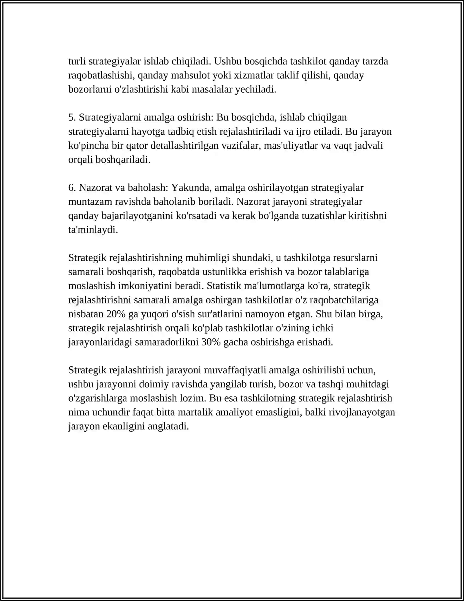 STRATEGIK MUSTAQIL ISH 4