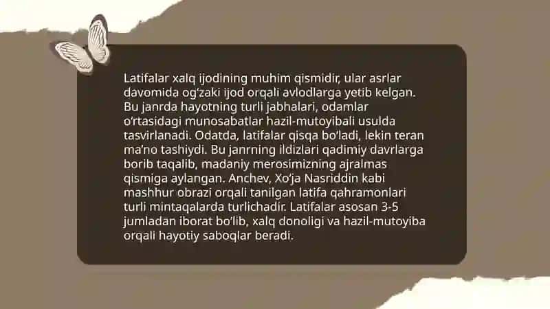 Latifalar va loflar tahlili 4